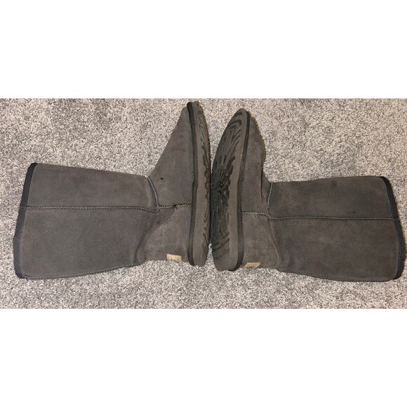 UGG Womens Classic Short Gray Suede Fur Lined Cozy Boots 5825 Size 6 - Picture 6 of 9